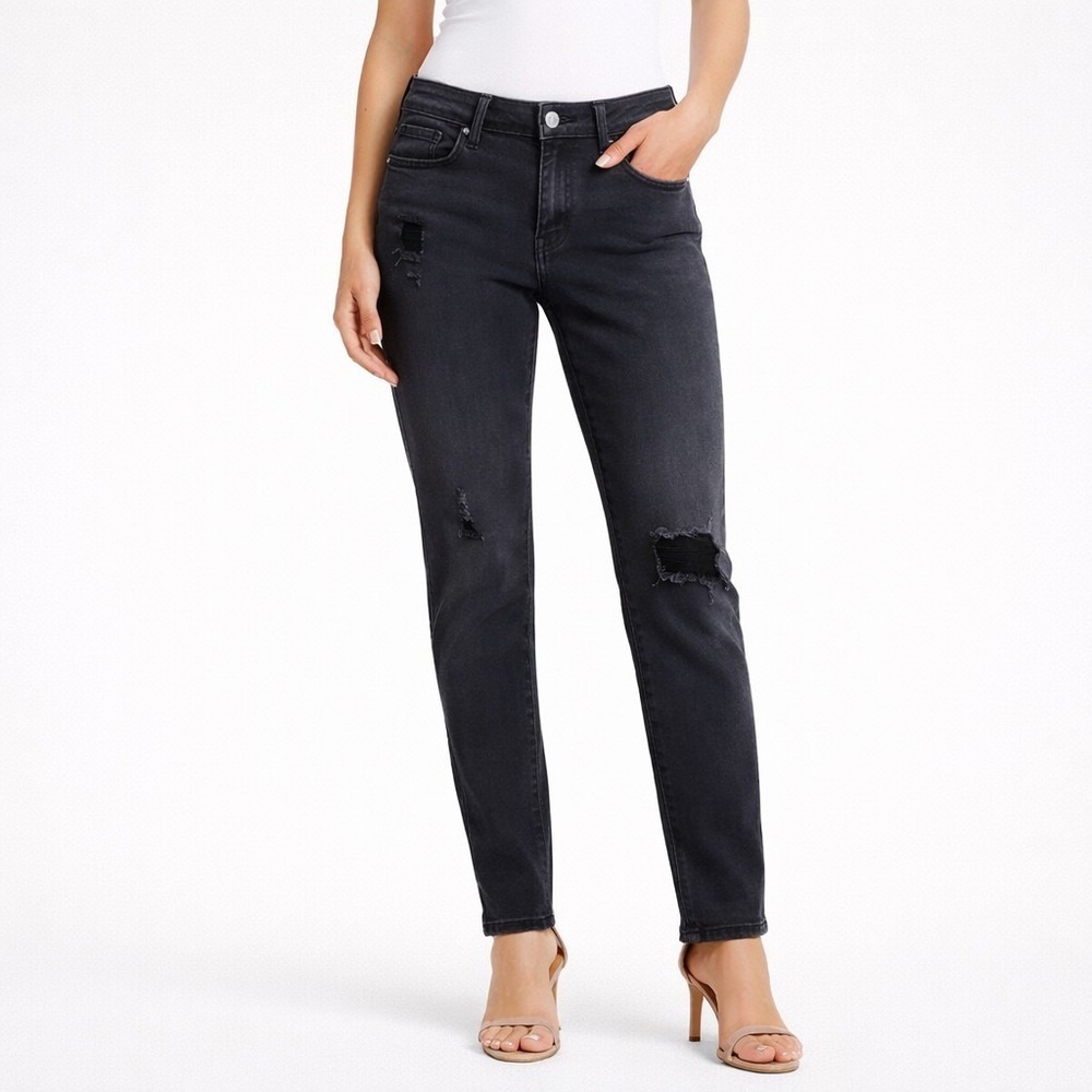 Levis 711 Skinny Black Distressed Jeans Women's size 29
